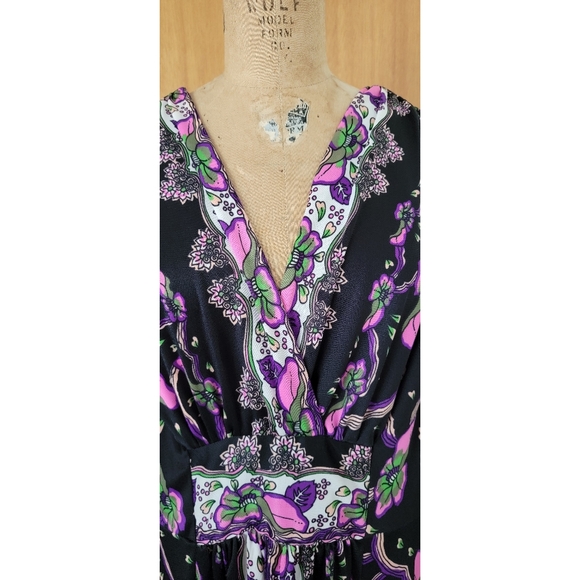 Vintage Volup Lane Bryant Grecian Style Maxi Dress - Picture 4 of 5